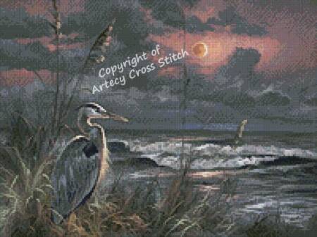 cross stitch pattern Mini Lunar Tide
