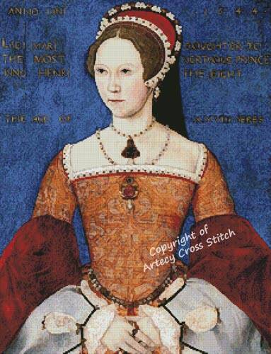 cross stitch pattern Mary Tudor