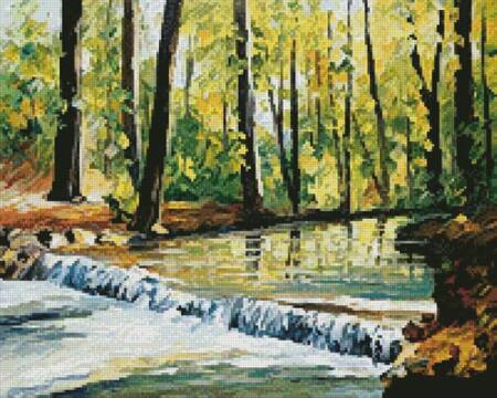 cross stitch pattern Mini Spring Stream