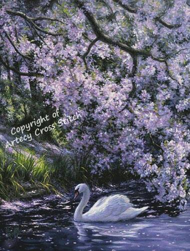 cross stitch pattern Mute Swan (Large)