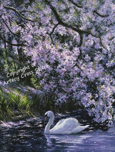 cross stitch pattern Mute Swan