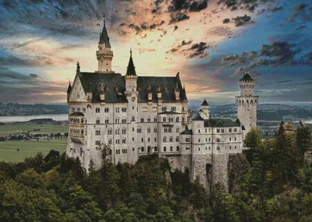 cross stitch pattern Neuschwanstein Castle 3 (Large)