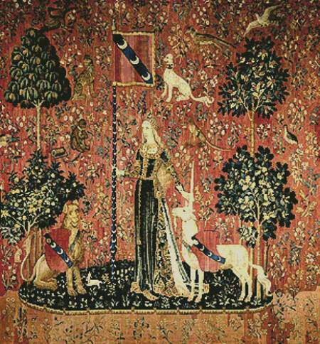 cross stitch pattern Touch (Lady and the Unicorn)
