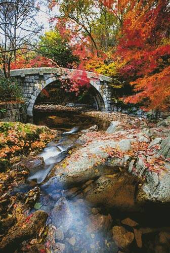 cross stitch pattern Small Stone Bridge (Large)
