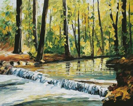 cross stitch pattern Spring Stream (Large)