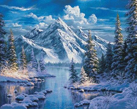 cross stitch pattern Winter Solace