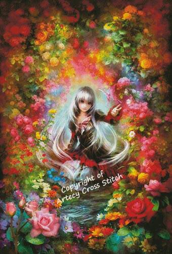 cross stitch pattern Arcana Rouge (Large)