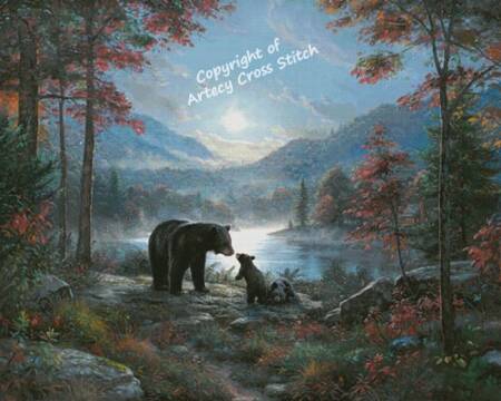 cross stitch pattern Bedtime Kisses (Large)