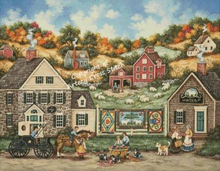 cross stitch pattern Great Balls of Yarn