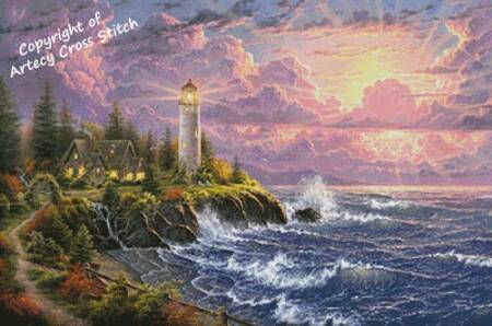cross stitch pattern Light of Faith