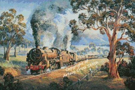 cross stitch pattern Mini A Friendly Wave