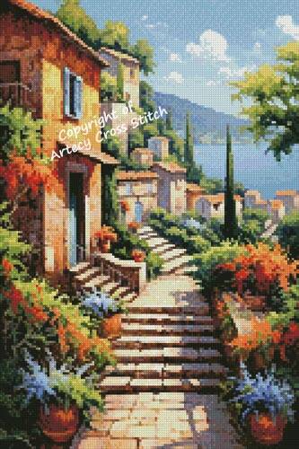 cross stitch pattern Mini European View