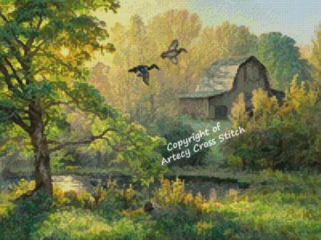 cross stitch pattern Mini Scouting for a Nesting Place