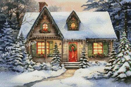cross stitch pattern Mini Winter Christmas