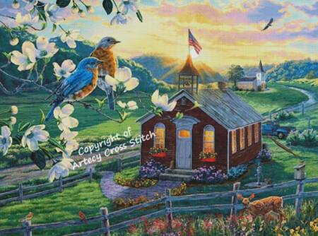 cross stitch pattern School Day (Large)