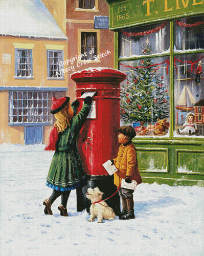 cross stitch pattern Christmas Wishes (Large)