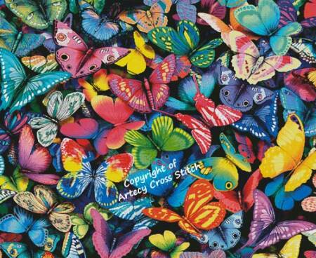 cross stitch pattern Butterfly Magic (Large)