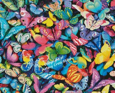 cross stitch pattern Butterfly Magic