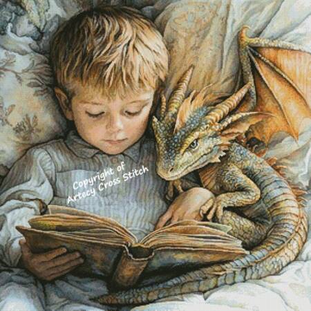 cross stitch pattern Dragon Tales 2