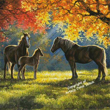 cross stitch pattern Family Moment