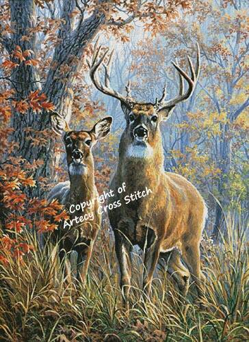 cross stitch pattern Forest Monarch (Large)