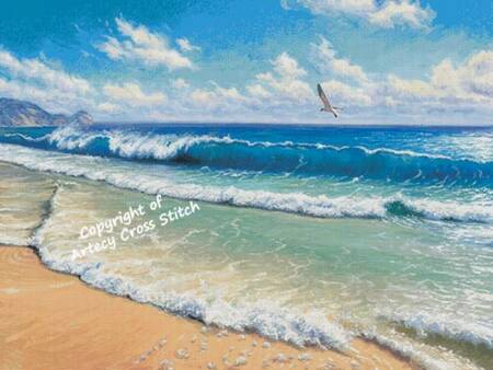 cross stitch pattern Happy Place (Large)