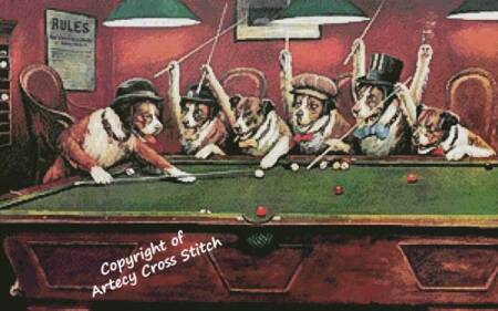 cross stitch pattern Kelly Pool