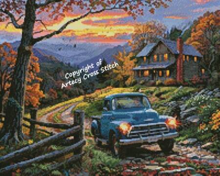 cross stitch pattern Mini Out for the Evening