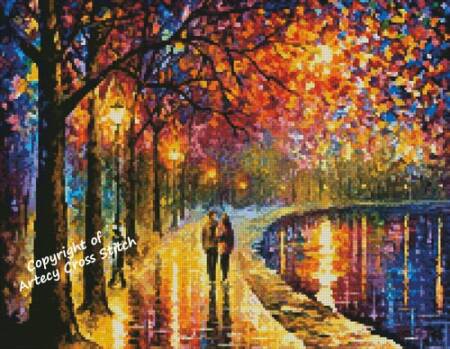 cross stitch pattern Mini Spirits by the Lake