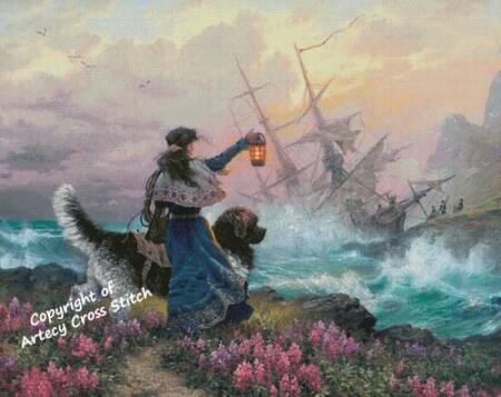 cross stitch pattern Newfoundland Nurse (Large)