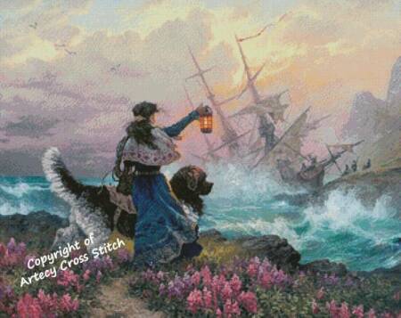 cross stitch pattern Newfoundland Nurse