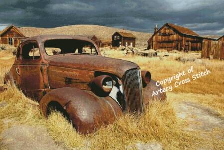 cross stitch pattern Rusty Car (Large)