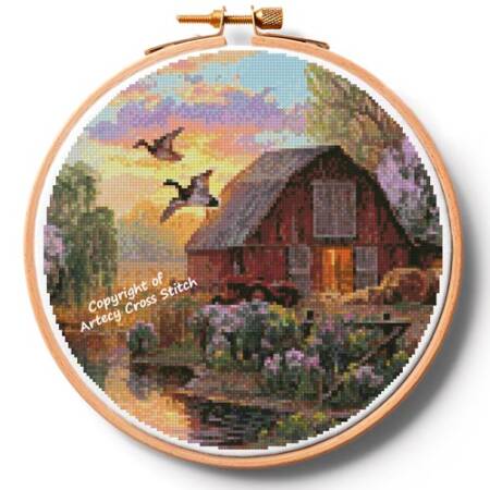 cross stitch pattern Spring Arrivals Hoop (Large)