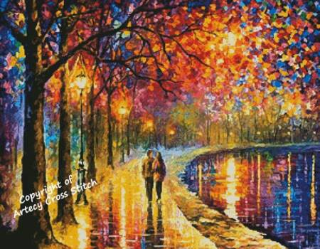 cross stitch pattern Spirits by the Lake