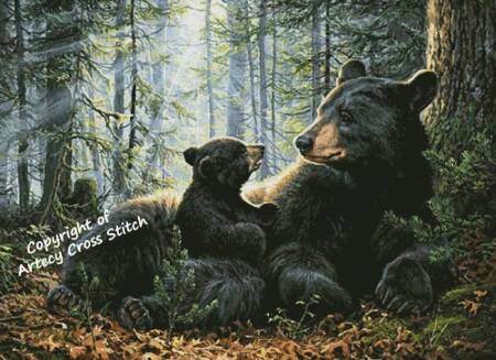 cross stitch pattern Talking to Mom (Large)