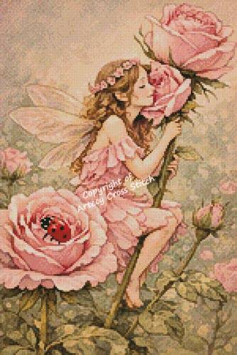 cross stitch pattern Mini Rose Fairy