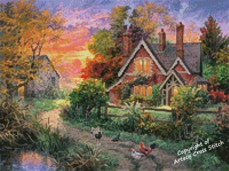 cross stitch pattern Mini Warmth of Home