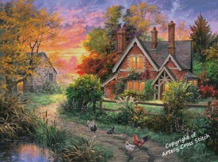 cross stitch pattern Warmth of Home (Large)