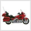 cross stitch pattern Honda Goldwing Motorcycle