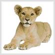 cross stitch pattern Lion Cub 2