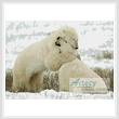cross stitch pattern Polar Bear Hug