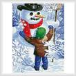 cross stitch pattern Snow Hug