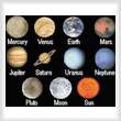 cross stitch pattern Solar System Sampler