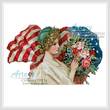 cross stitch pattern American Blossoms