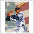 cross stitch pattern Baseball 3