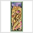cross stitch pattern Dragon Battle Bookmark