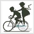 cross stitch pattern Bike