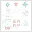 cross stitch pattern Blackwork Christmas Motifs