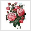 cross stitch pattern Bouquet of Pink Roses