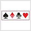 cross stitch pattern Cards